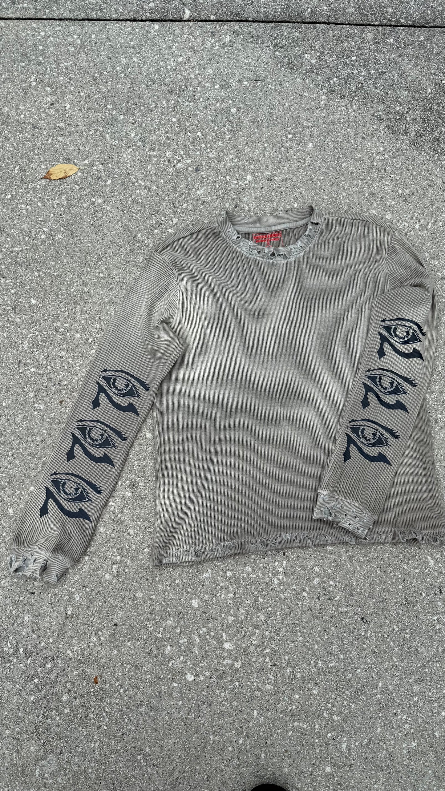Dessert Sand Hand Distressed Eye Of Horus Long Sleeve Thermal